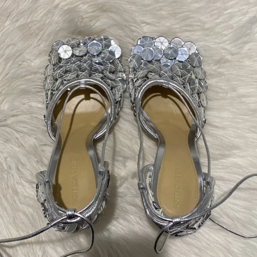New Bottega Veneta Mirror stretch‎ sandals size 38EU